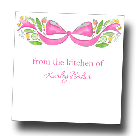 Personalized Enclosure Cards - Fruit Bow