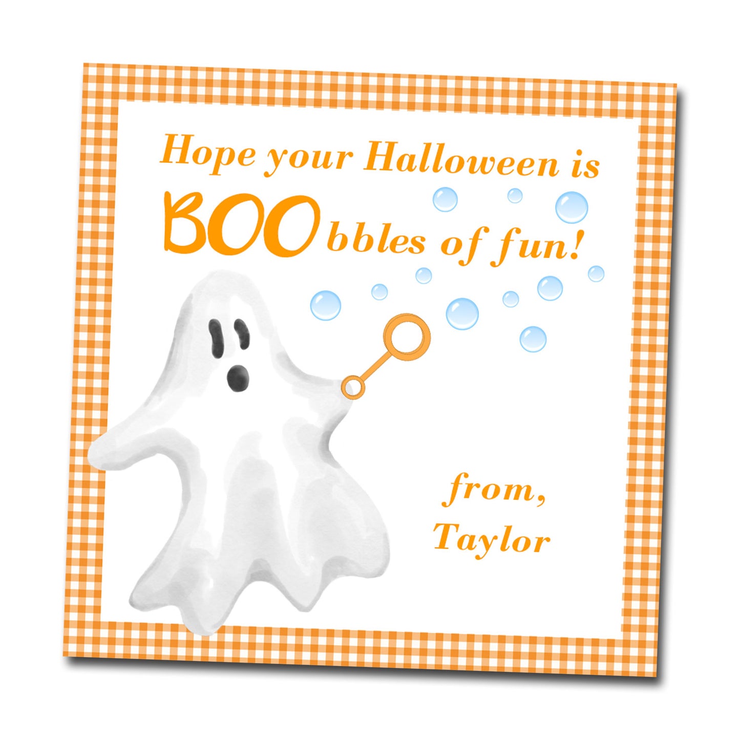 Halloween Gift Tags & Stickers - Bubbles