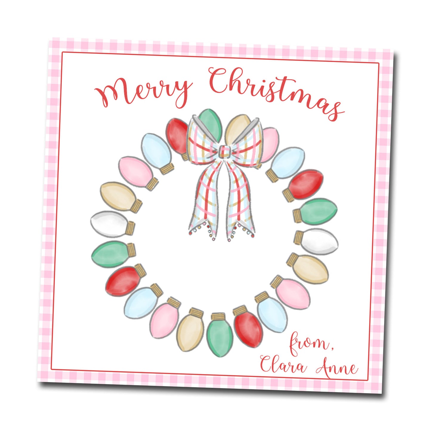 Gift Tags & Stickers - Light Wreath