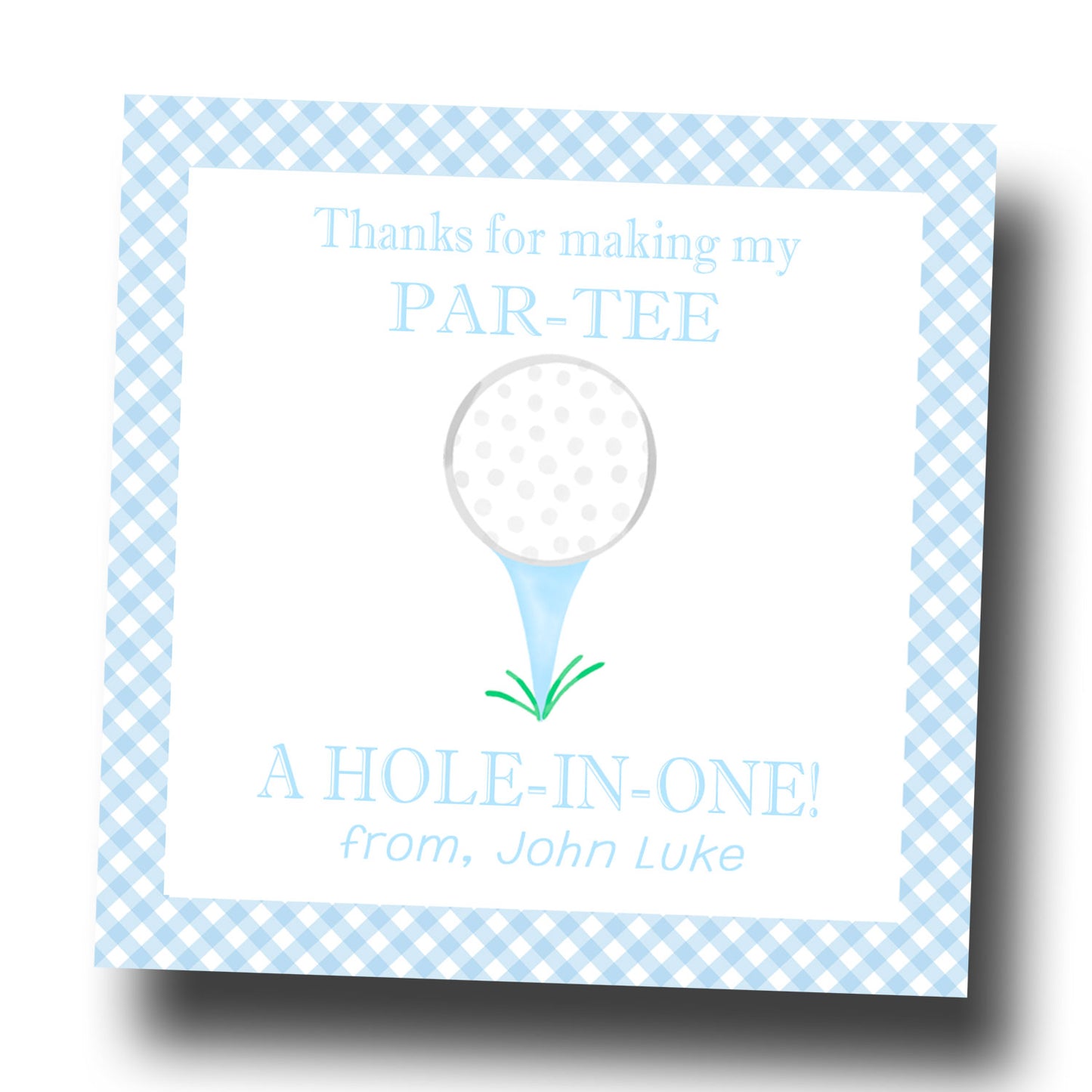 Favor Tags & Stickers - Golf