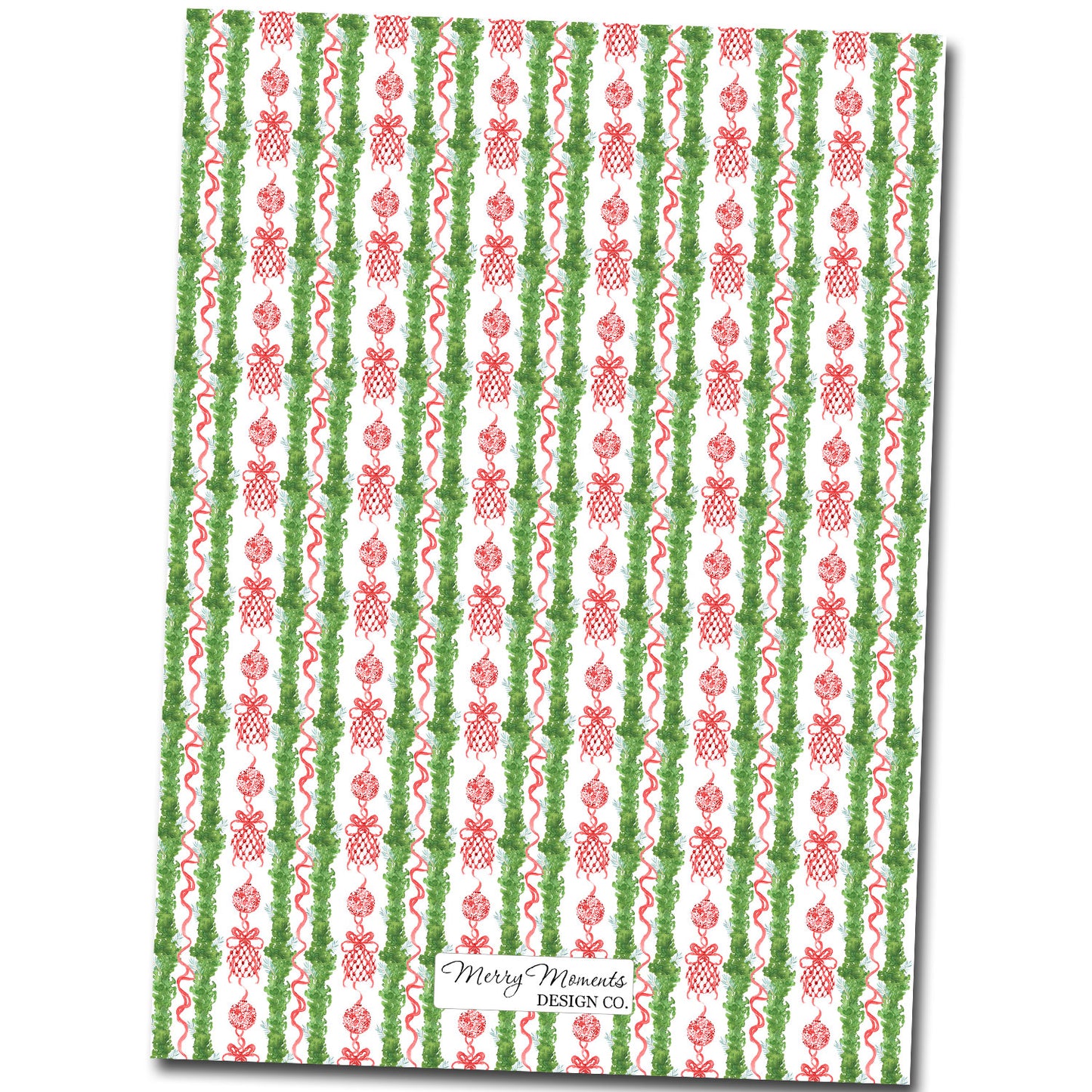 Christmas Cards - Ornament Garland