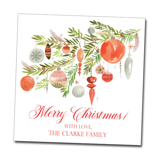 Gift Tags & Stickers - Coral Ornaments