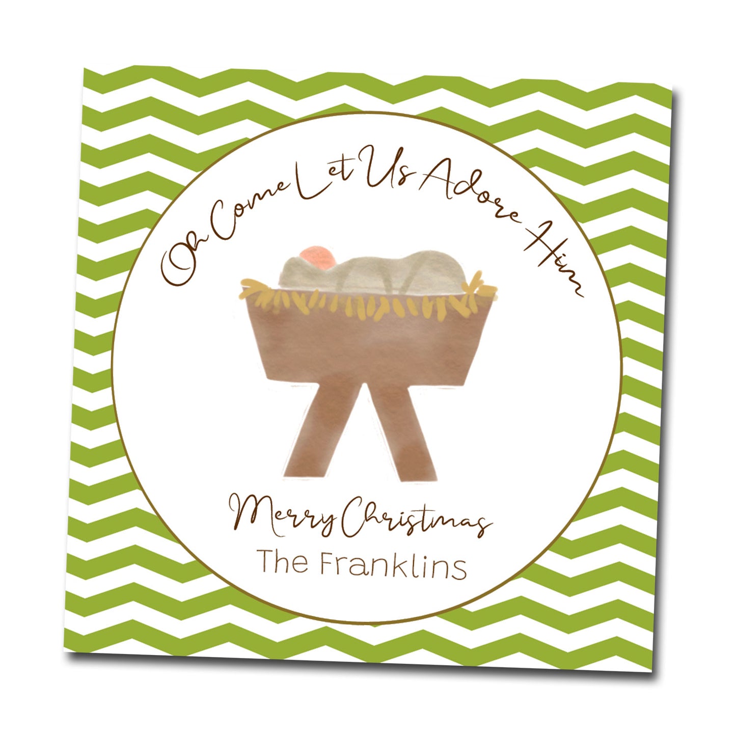 Gift Tags & Stickers - Manger