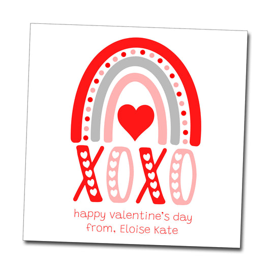 Valentine Tags & Stickers - XOXO