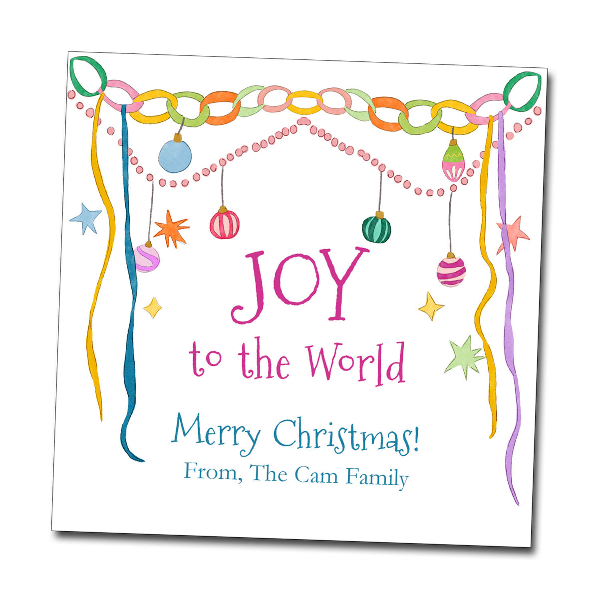 Personalized Whimsical Christmas Gift Tags & Stickers