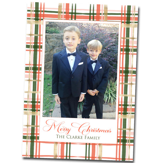 Christmas Cards - Coral Pattern