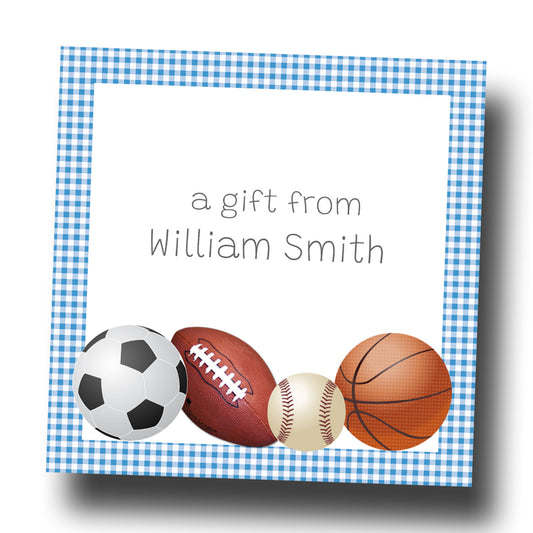 Personalized Enclosure Cards - Sports