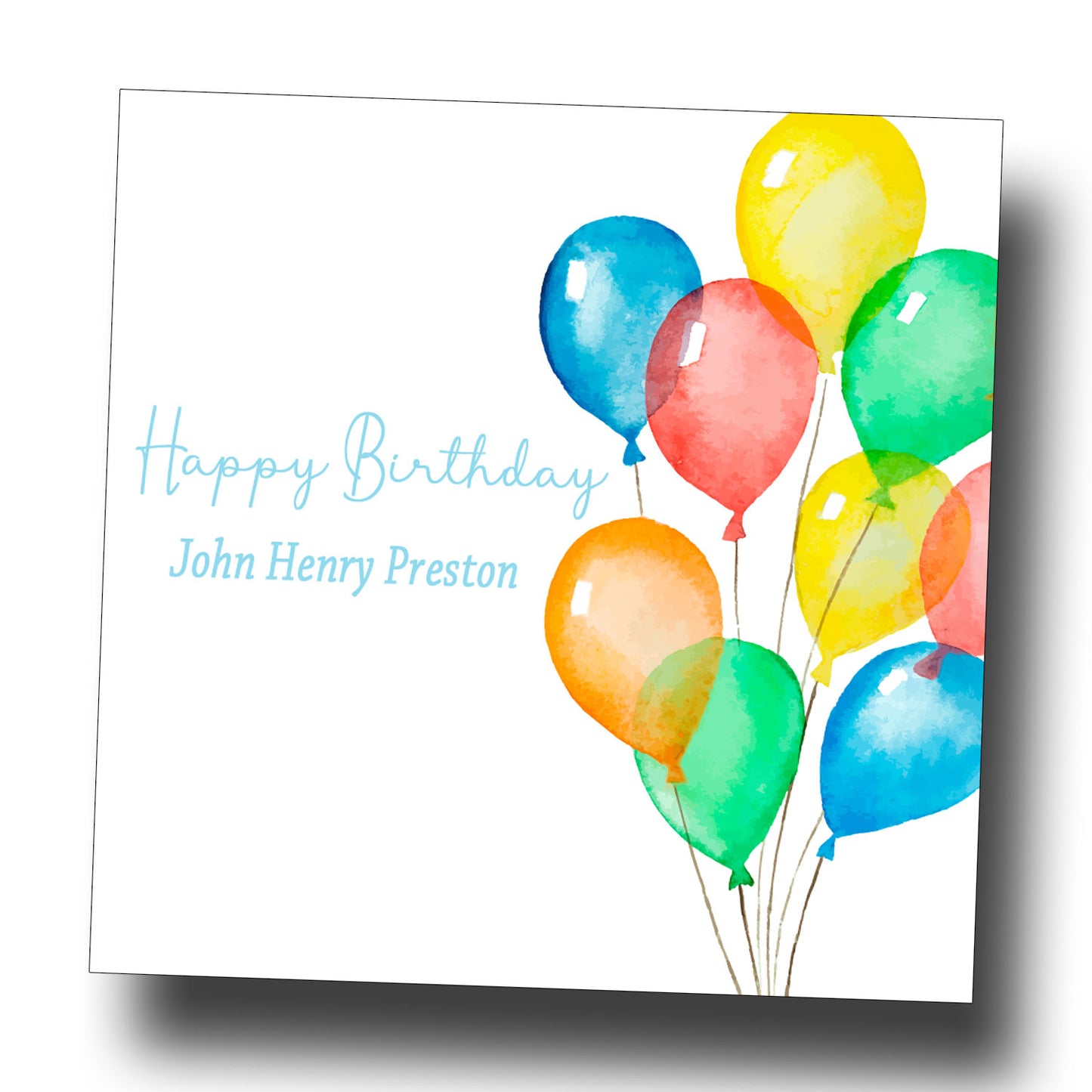 Birthday Gift Tags & Stickers - Balloons