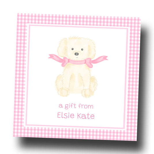 Personalized Enclosure Cards - Puppy Dog