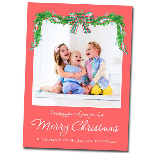 Christmas Cards - Bow Garland