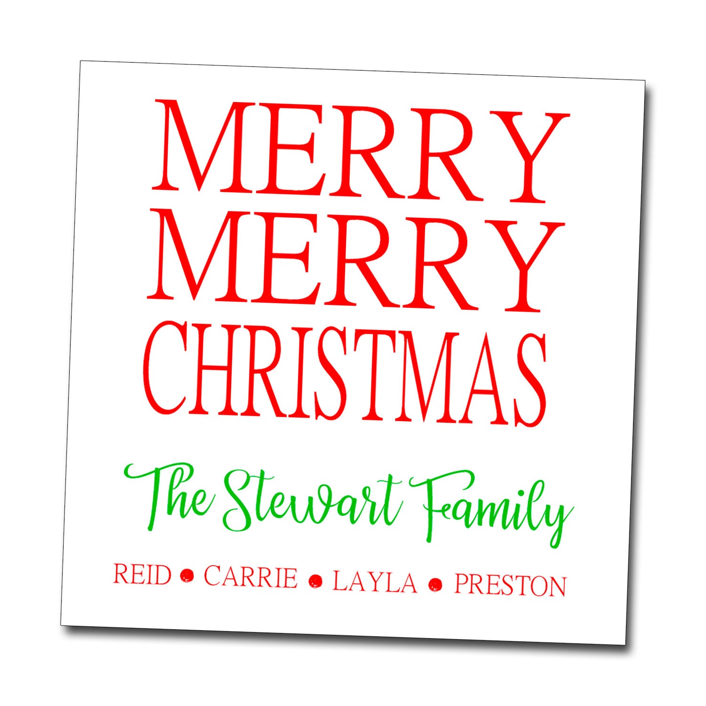 Gift Tags & Stickers - Merry Merry