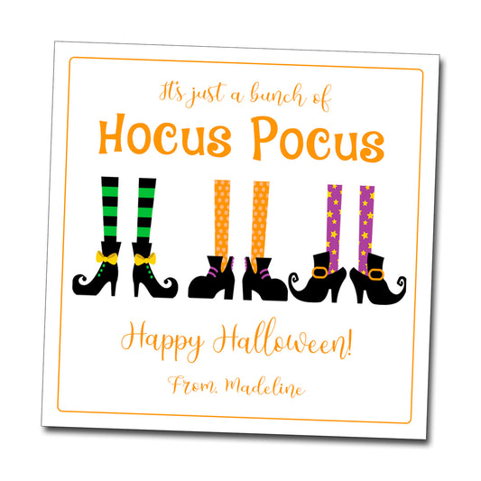 Halloween Gift Tags & Stickers- Hocus Pocus
