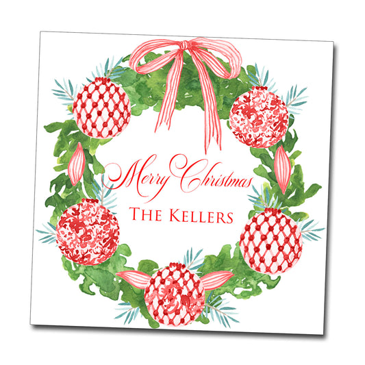 Gift Tags & Stickers - Ornament Wreath