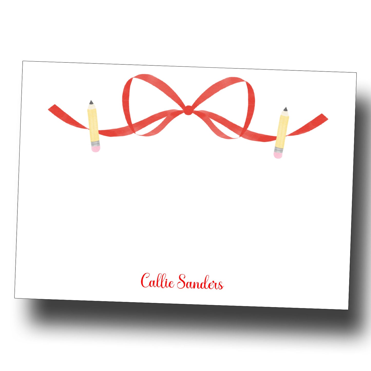 Personalized Teacher Note Cards