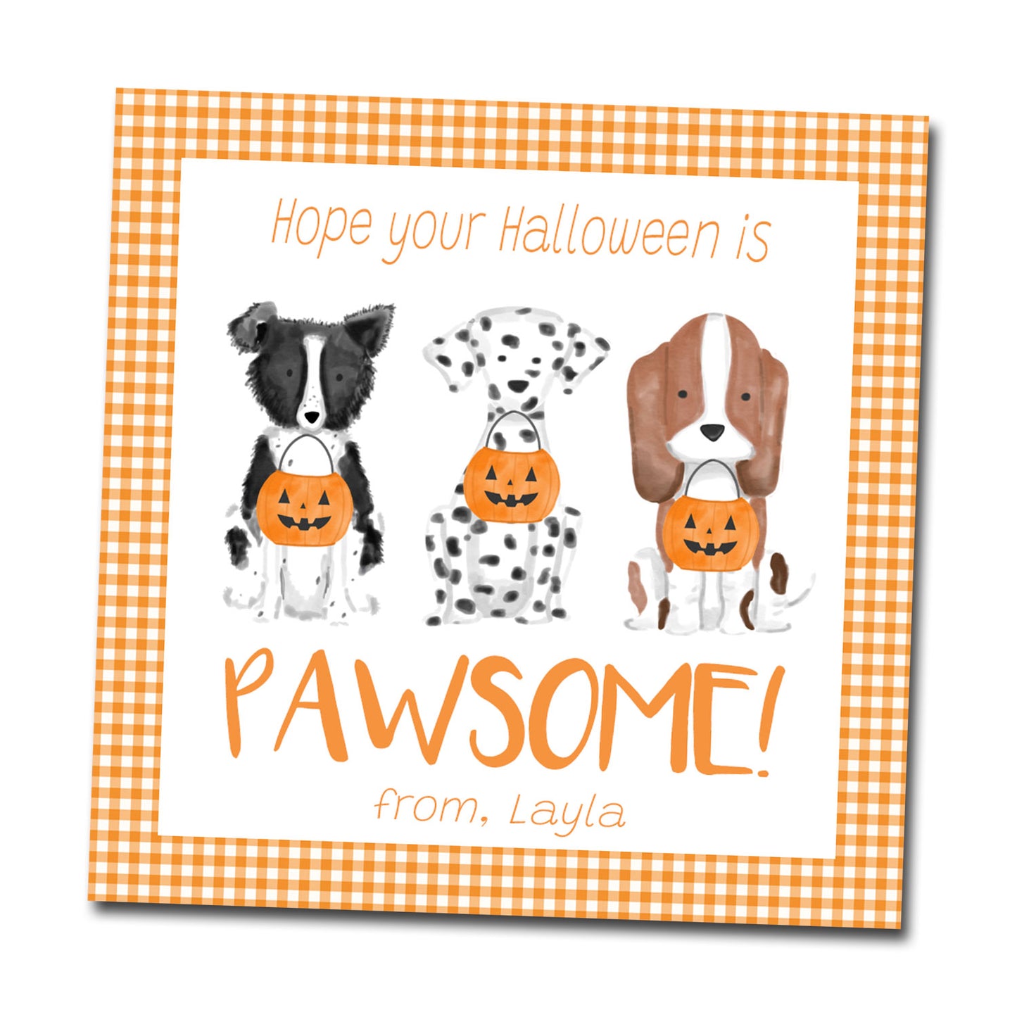 Halloween Gift Tags & Stickers - Pawsome