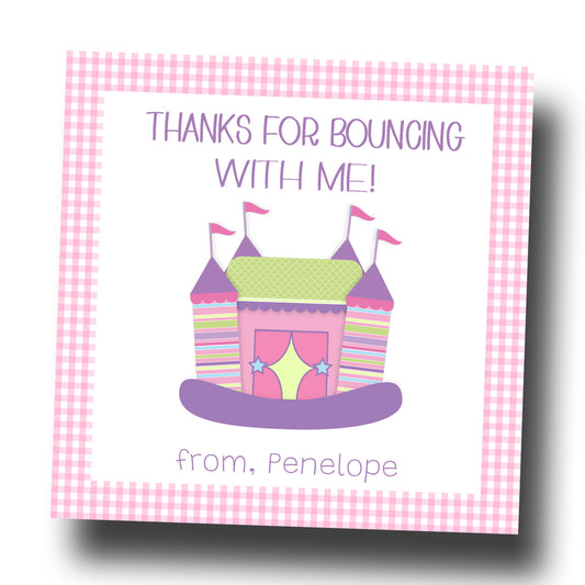 Favor Tags & Stickers - Bouncing