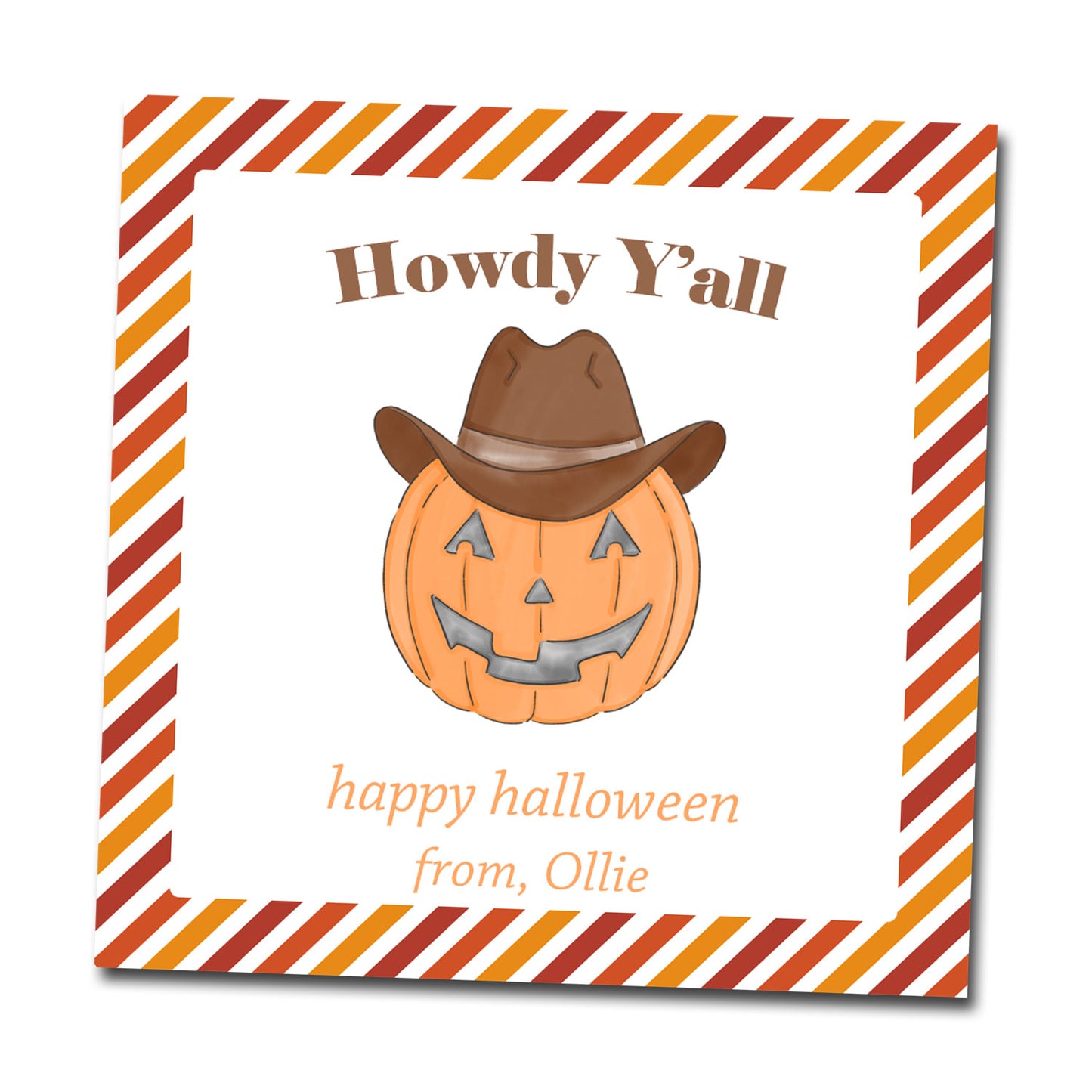 Halloween Gift Tags & Stickers - Howdy Y'all