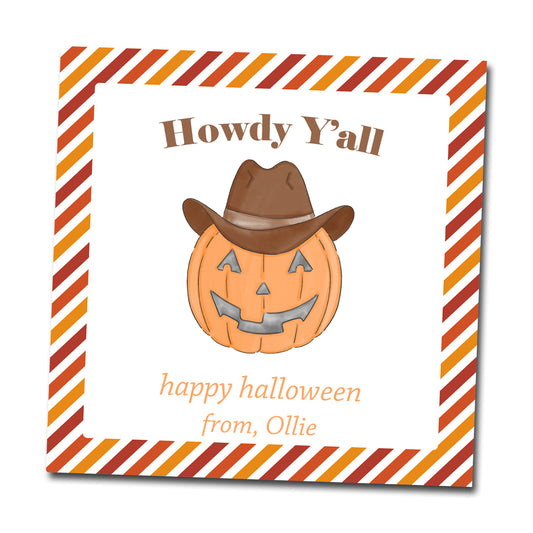 Halloween Gift Tags & Stickers - Howdy Y'all