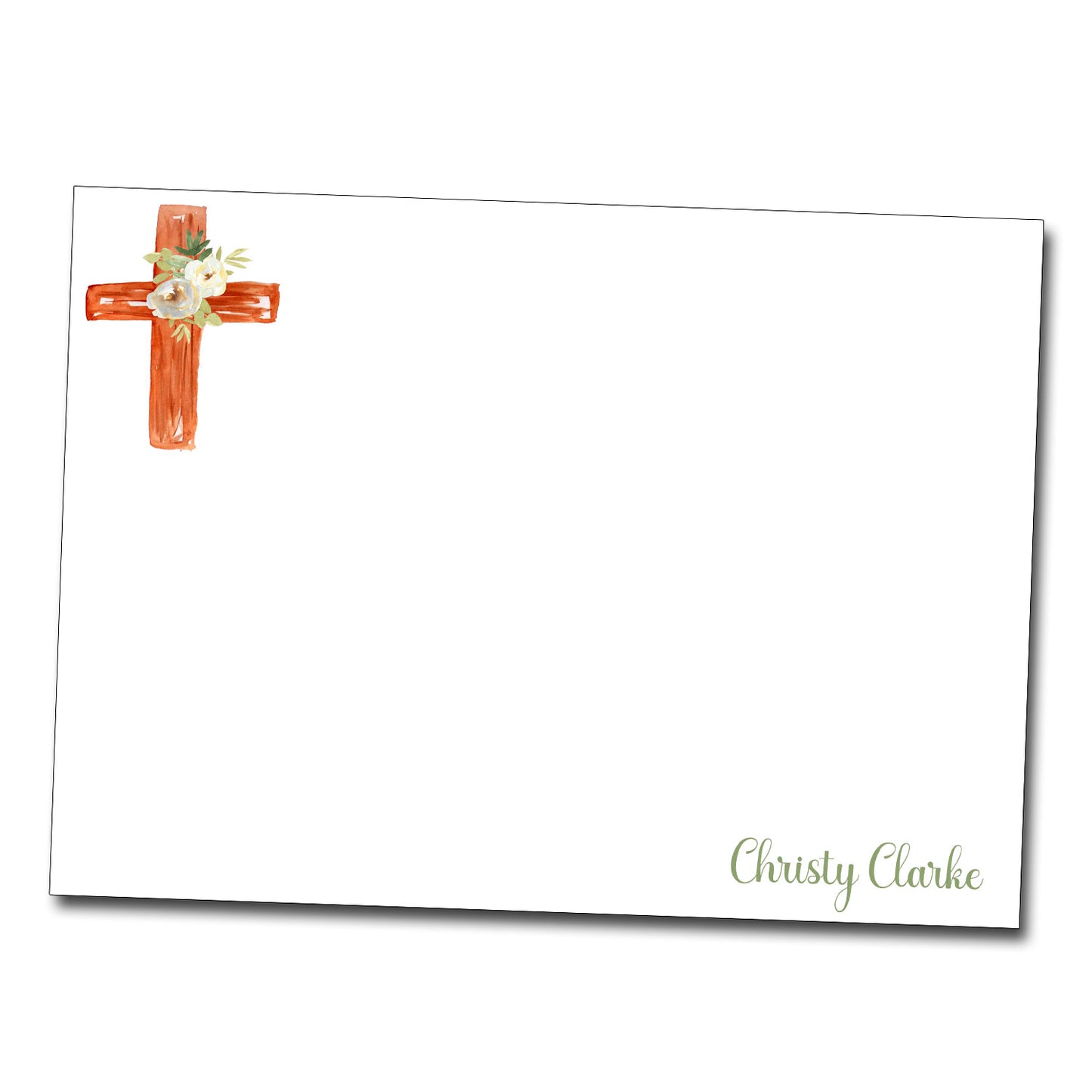 Personalized Note Cards - Cross