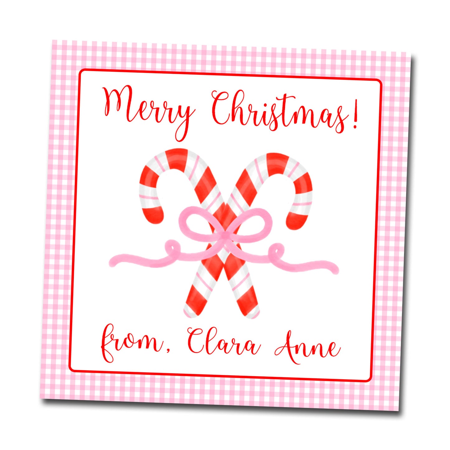 Gift Tags & Stickers - Candy Canes
