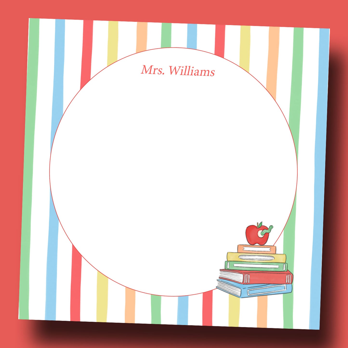 Personalized Teacher Notepad