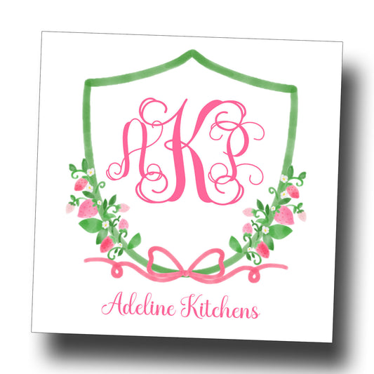Personalized Enclosure Cards - Strawberries