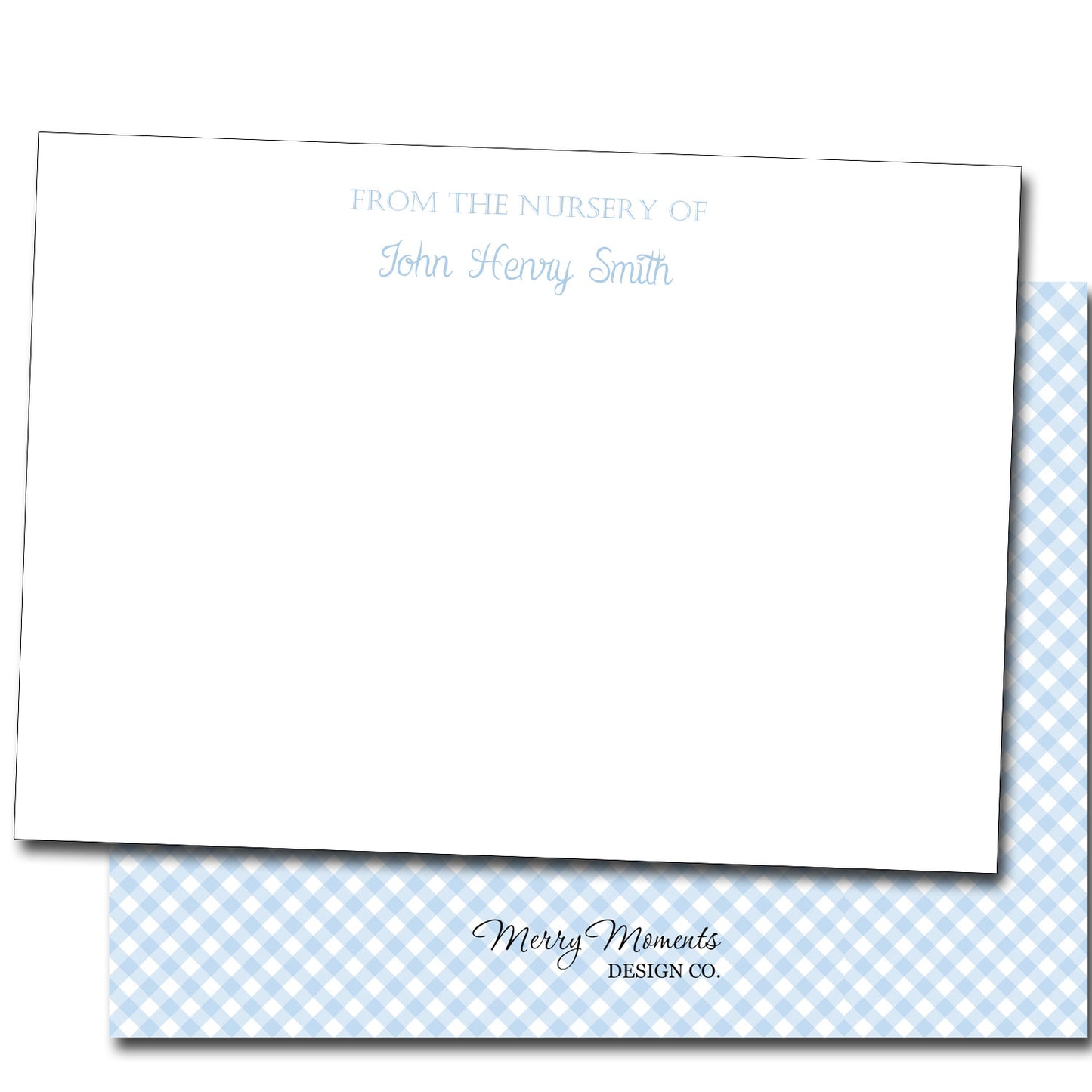 Personalized Note Cards - from Nursery