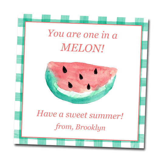Gift Tags & Stickers - one in a melon