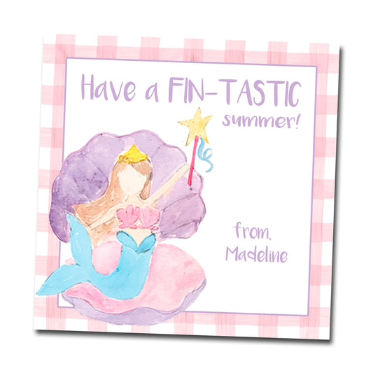Gift Tags & Stickers - Fintastic Mermaid