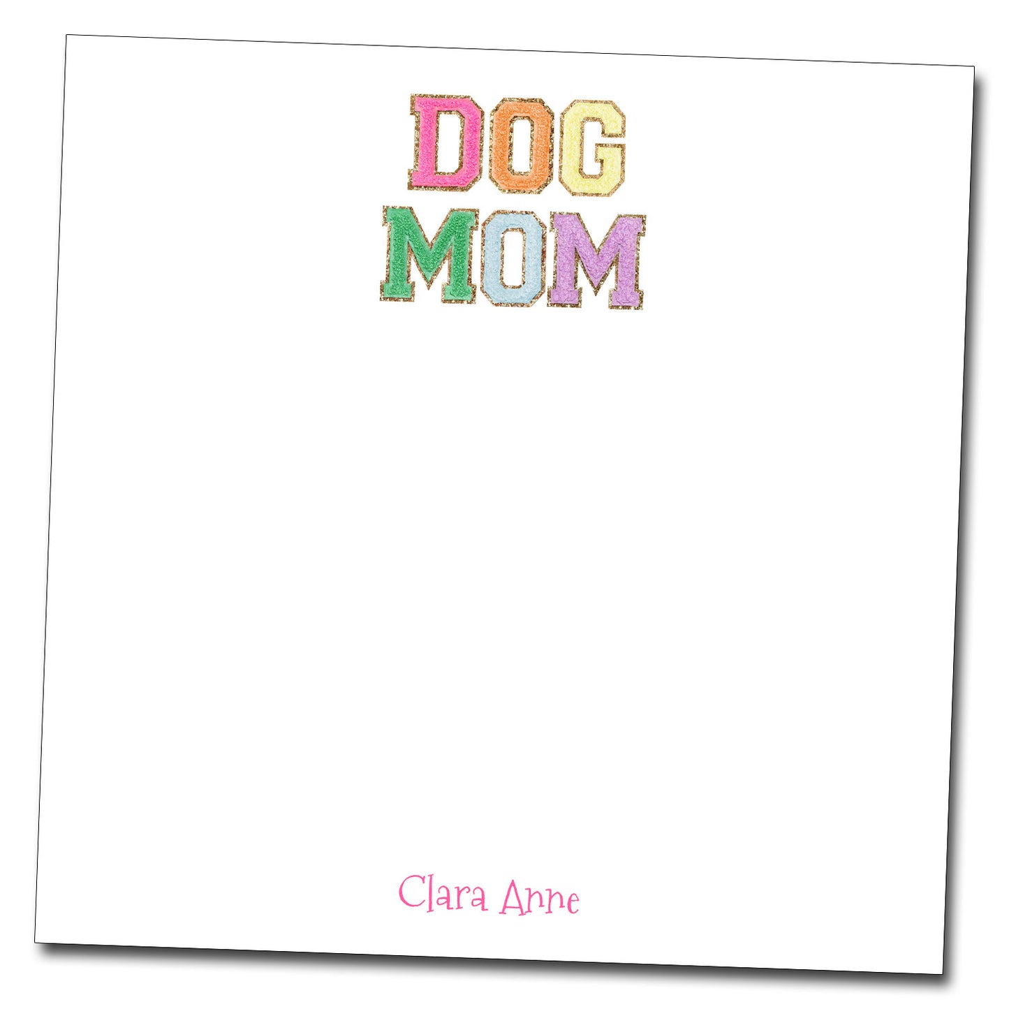 Personalized Notepad - Dog Mom