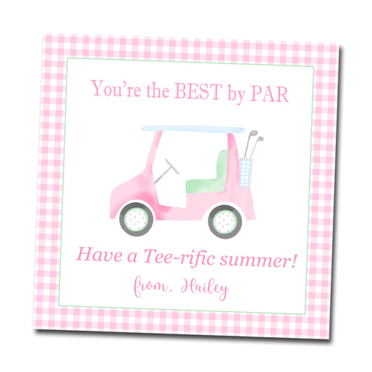 Gift Tags & Stickers - Golf Cart