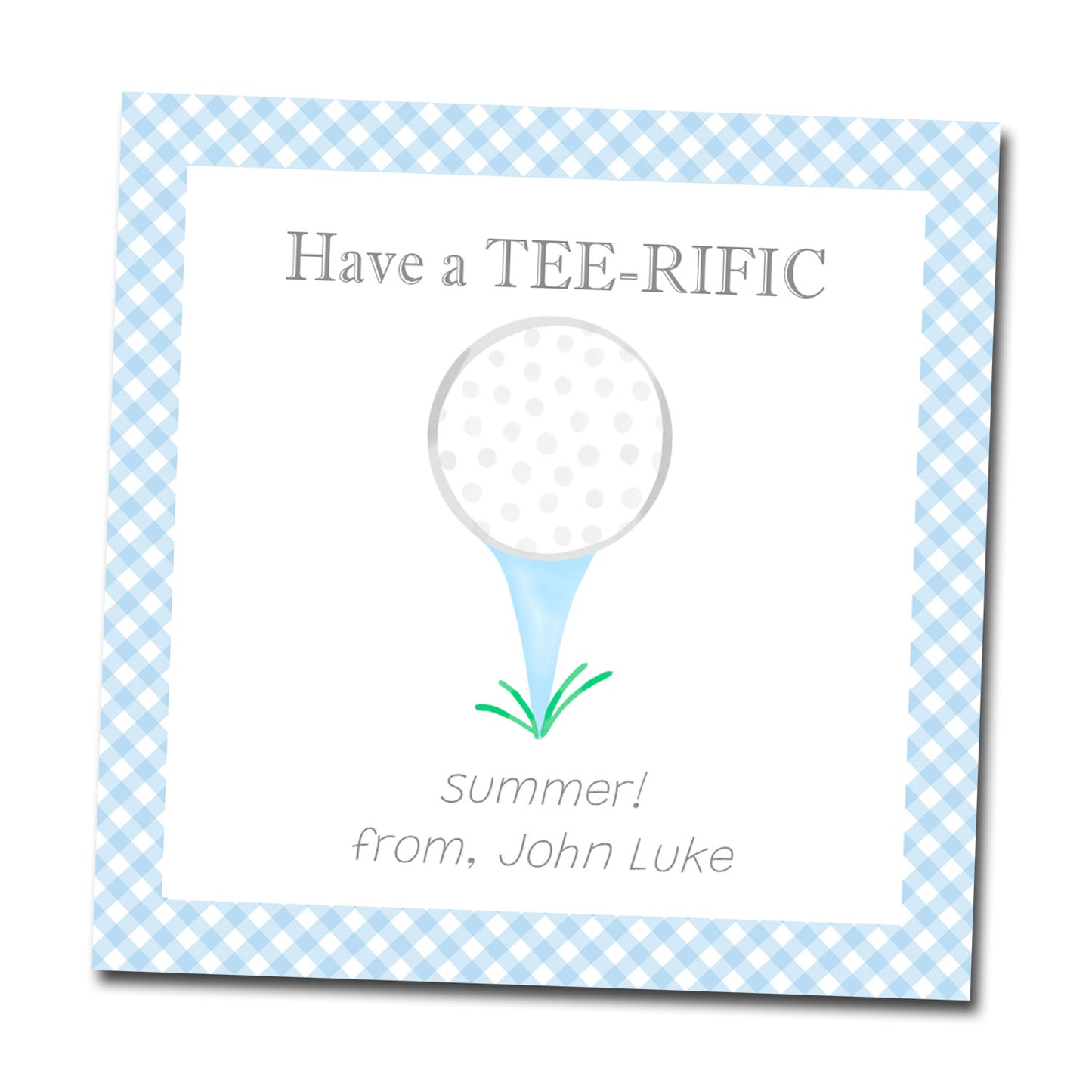 Gift Tags & Stickers - Golf Tee
