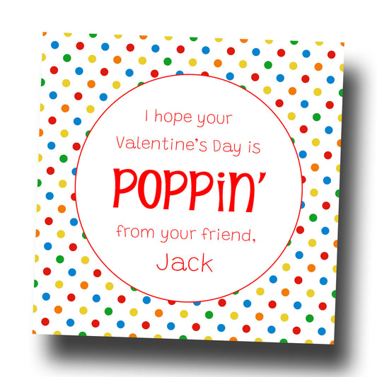 Valentine Tags & Stickers - Poppin