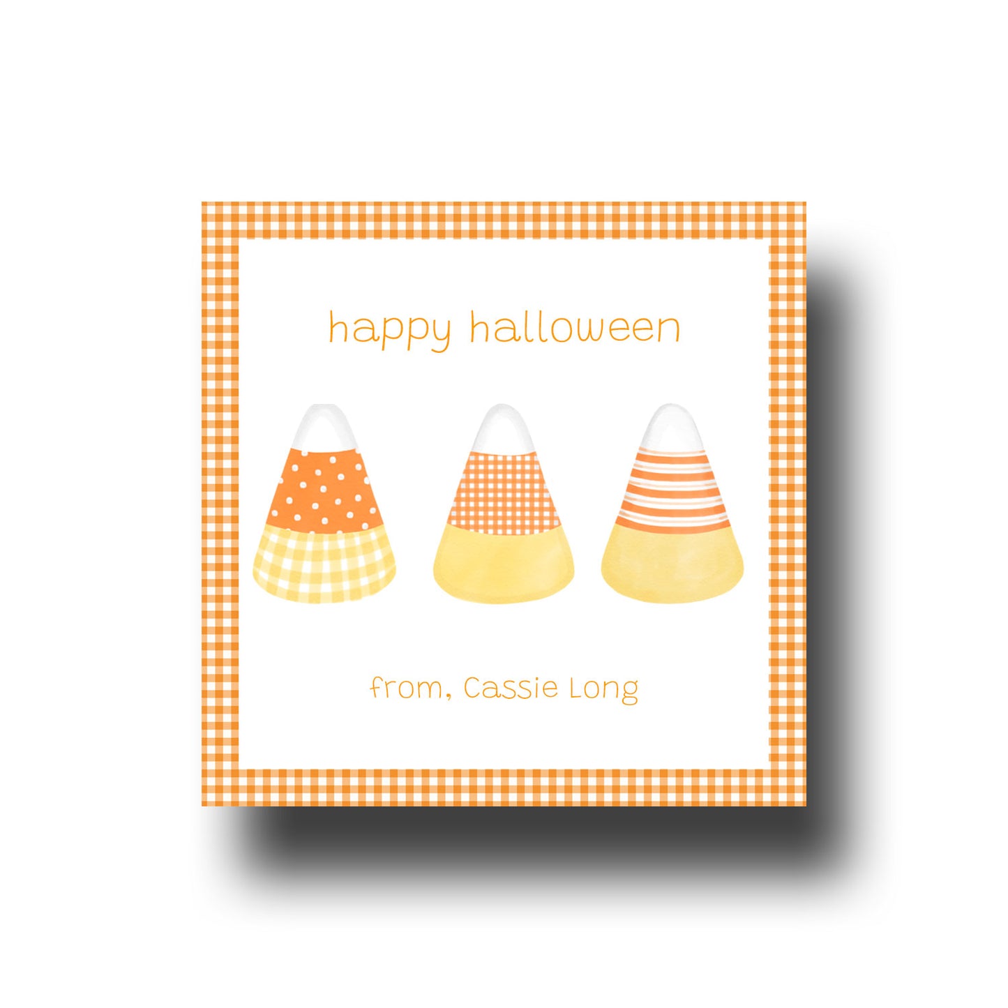 Halloween Gift Tags & Stickers - Candy Corn
