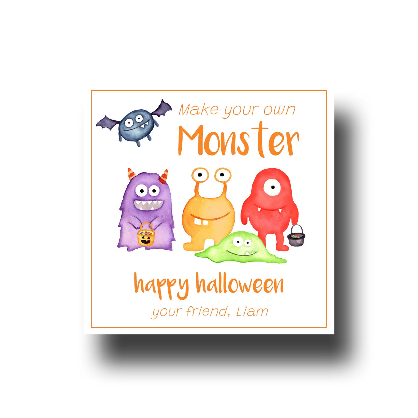 Halloween Gift Tags & Stickers - Make your own Monster