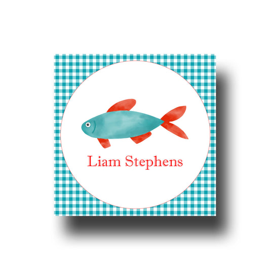 Personalized Enclosure Cards - Fish