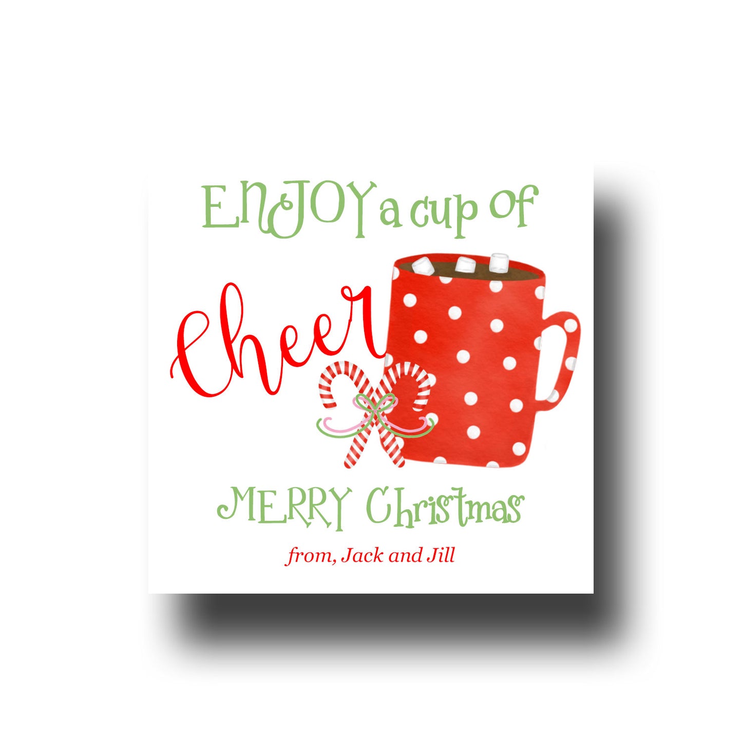 Gift Tags & Stickers - Cup of Cheer