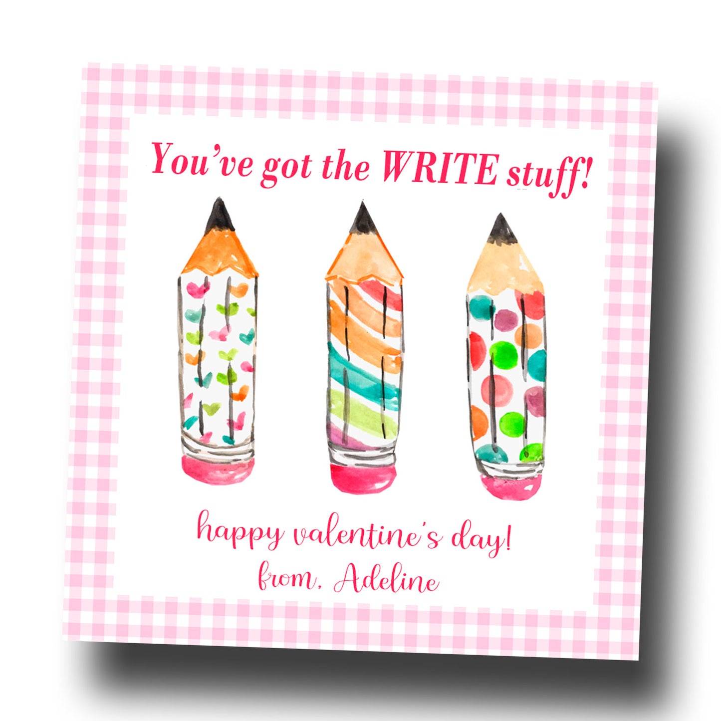 Valentine Tags & Stickers - Write Stuff