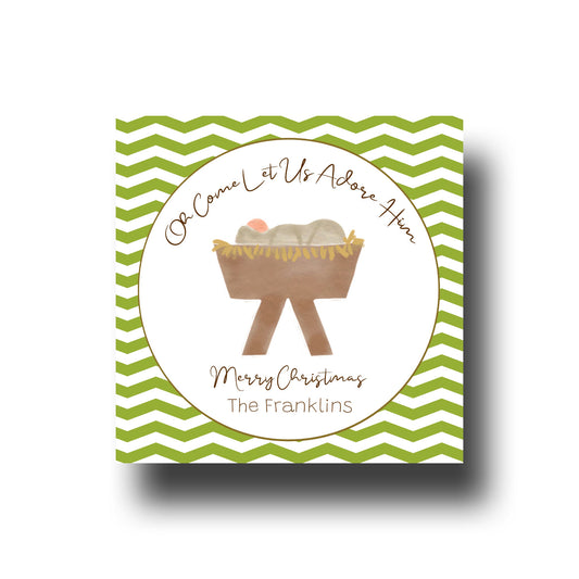 Gift Tags & Stickers - Manger