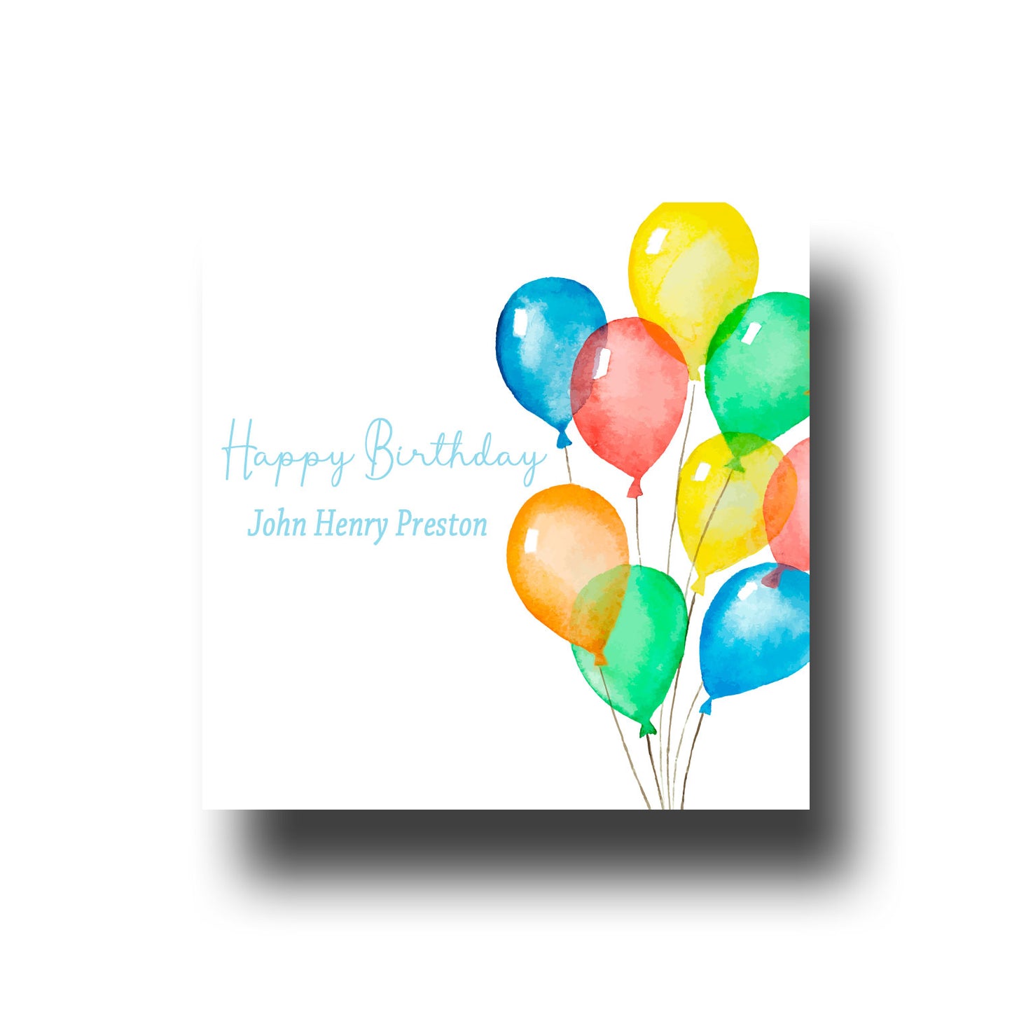 Birthday Gift Tags & Stickers - Balloons