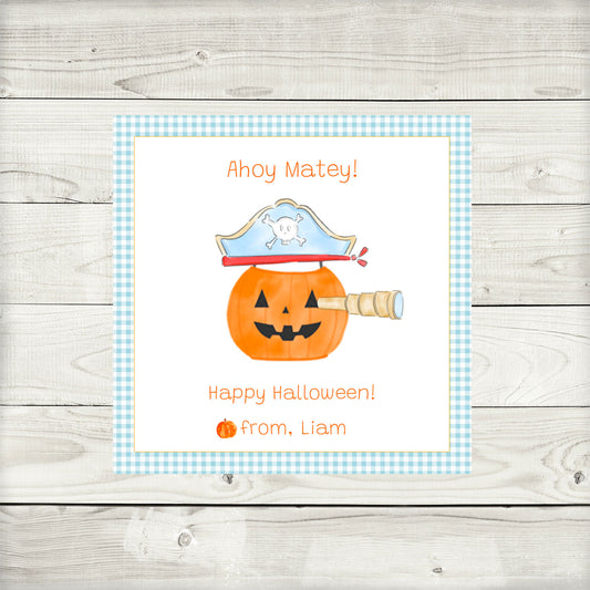 Halloween Pirate Gift Tags