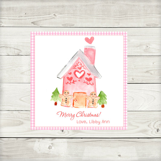 Gift Tags & Stickers, Gingerbread House
