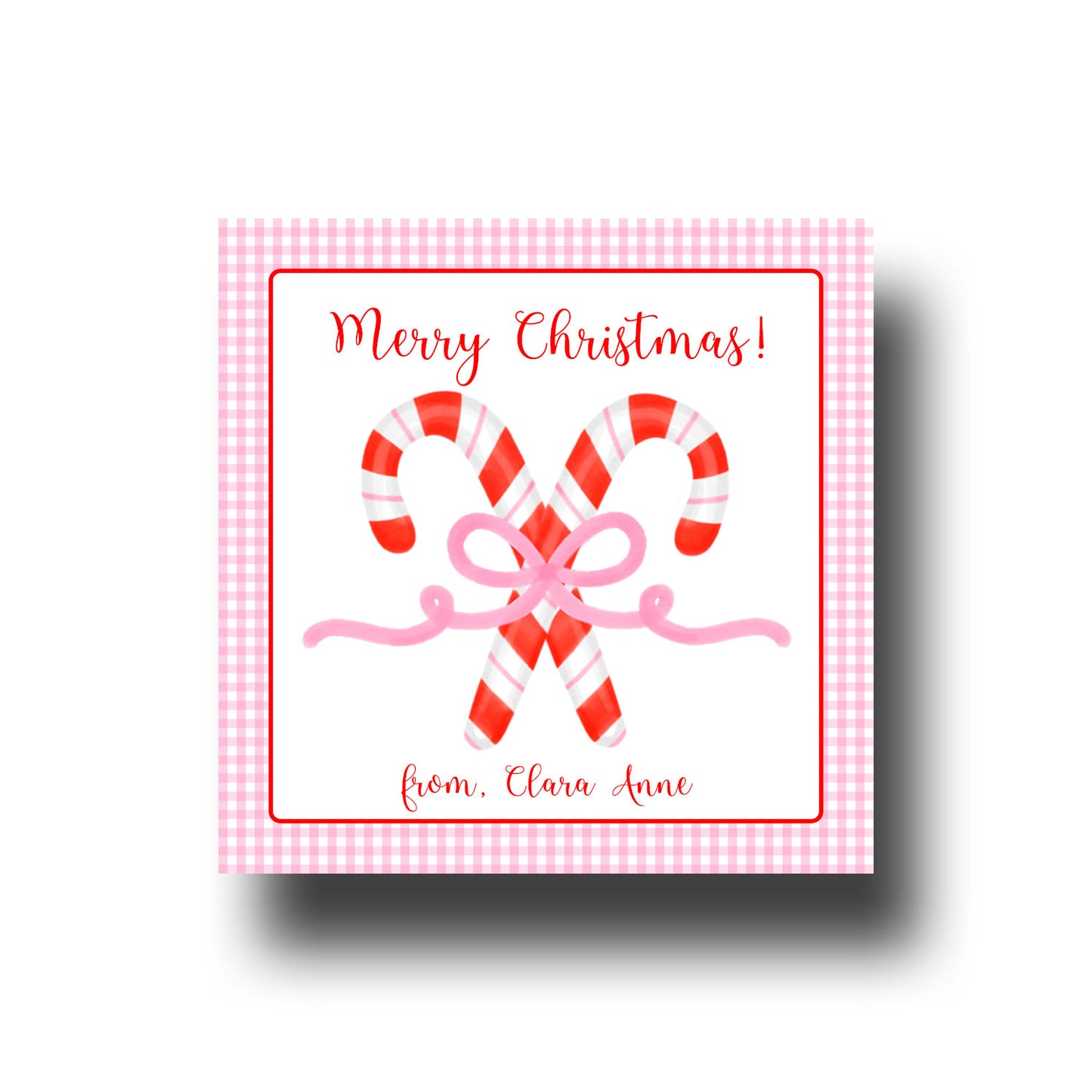 Gift Tags & Stickers - Candy Canes