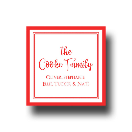 Personalized Enclosure Cards - Family