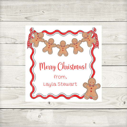 Gift Tags & Stickers, Gingerbread Men