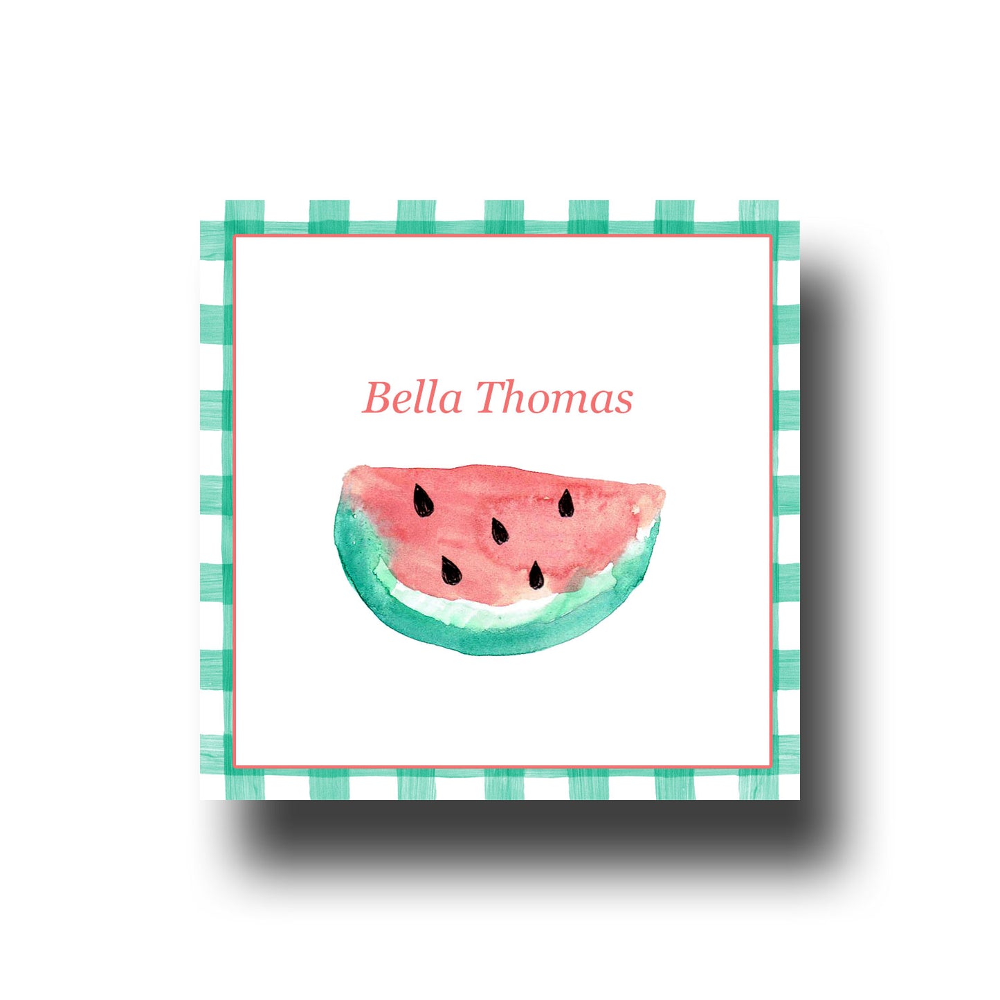 Personalized Enclosure Cards  - Watermelon