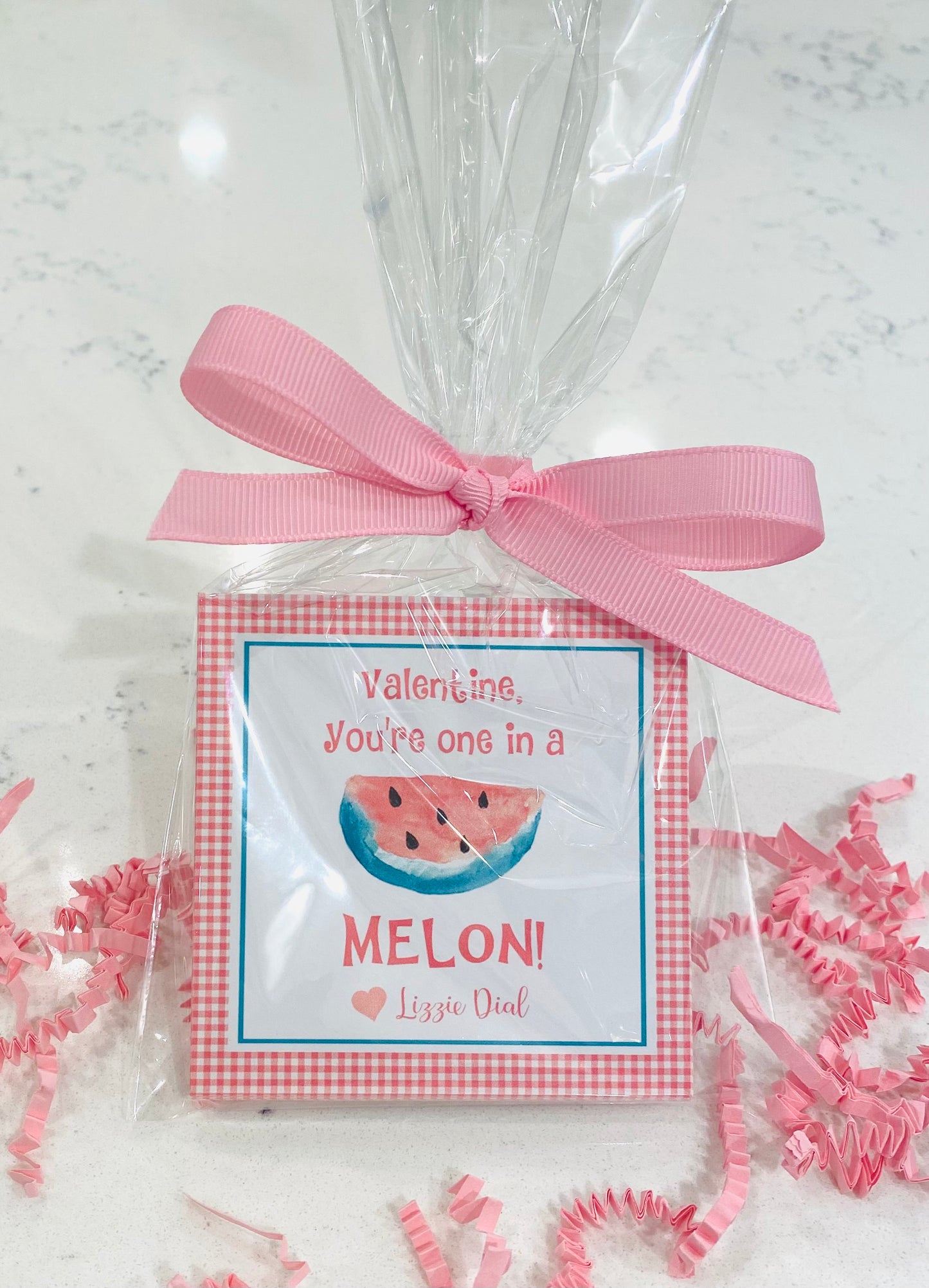 Valentine Tags & Stickers - Melon