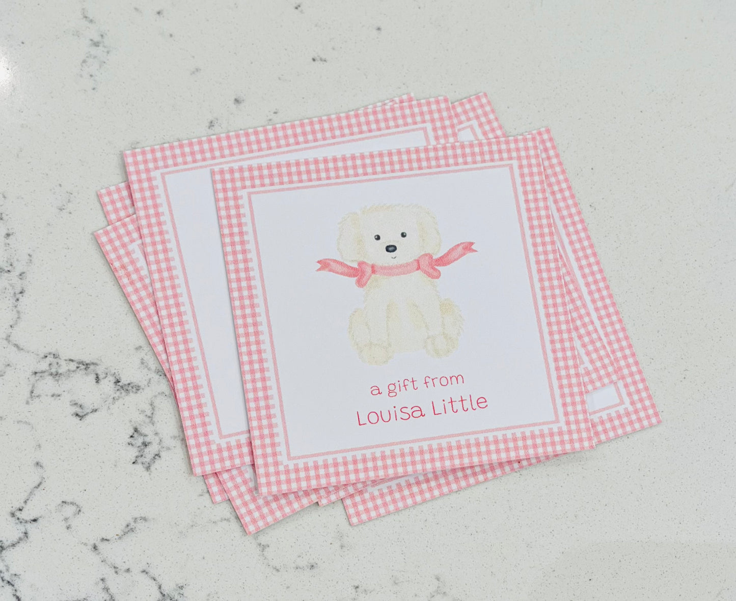 Enclosure Cards, Pink Puppy