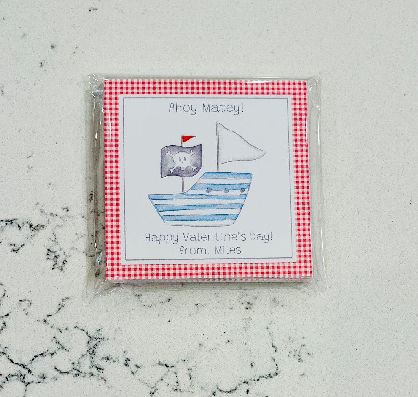 Valentine Tags & Stickers - Pirate