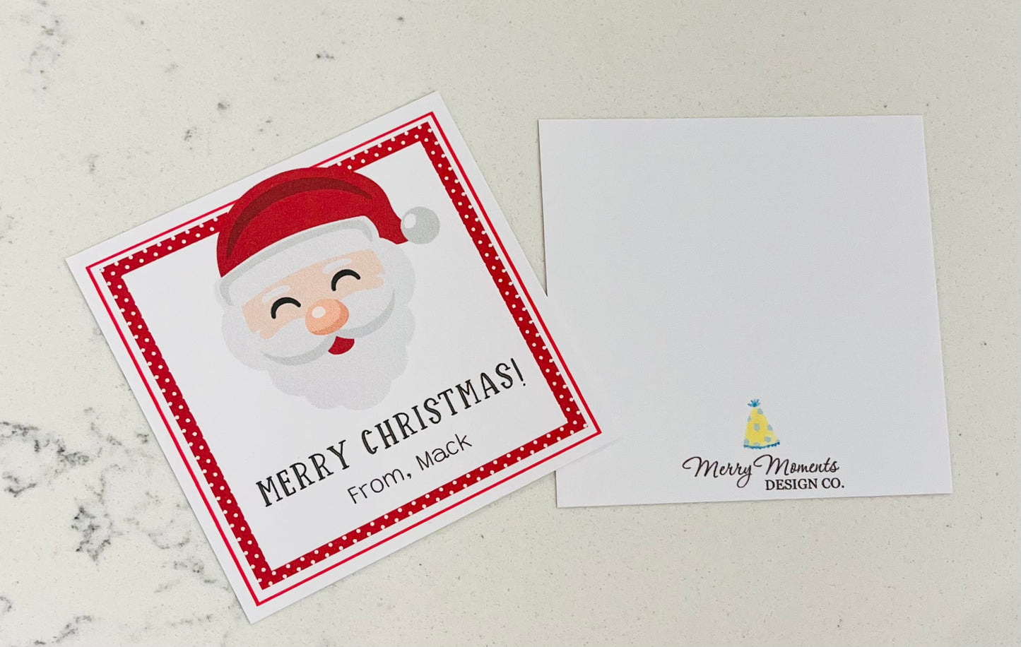 Gift Tags & Stickers, Santa